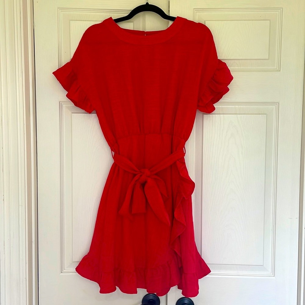 Hummingbird Red Dress